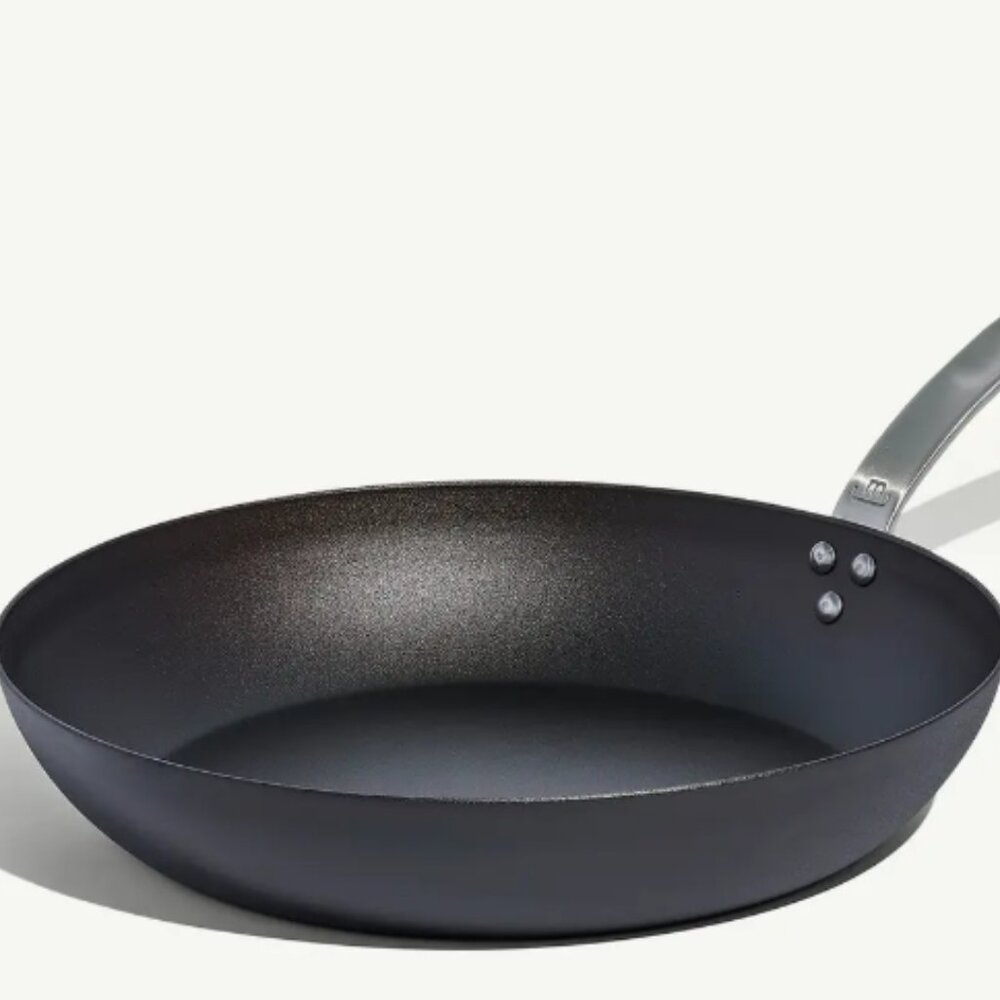 Seasoned Carbon Steel Frying Pan 12"
